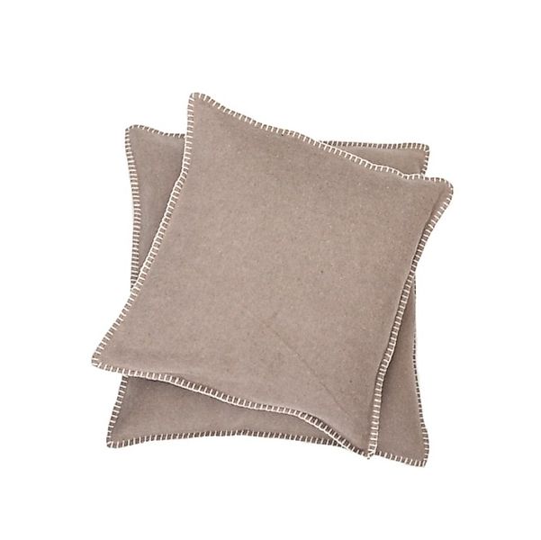 DAVID FUSSENEGGER Kissenbezug Kissenhülle Sylt 'Uni', Flanell günstig online kaufen