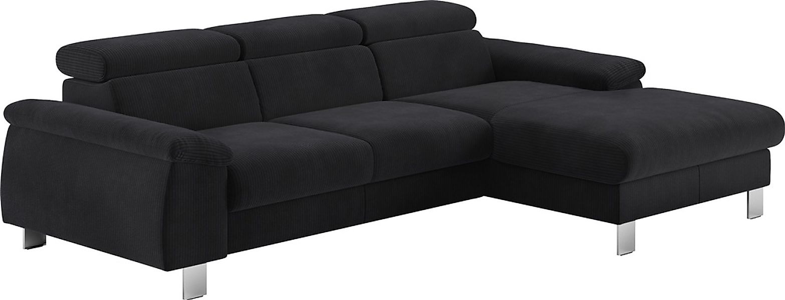 COTTA Ecksofa Komaris, Ecksofa, wahlweise mit RGB-LED-Beleuchtung und Bettf günstig online kaufen