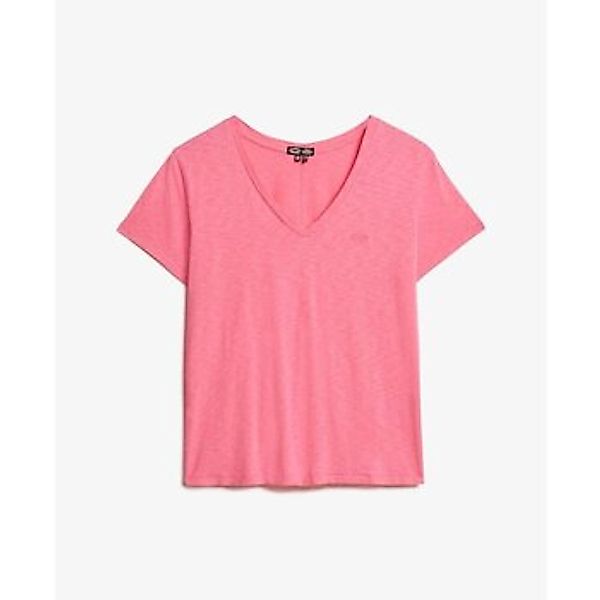 Superdry  T-Shirt T-shirt à col en V brodée femme  Slub günstig online kaufen