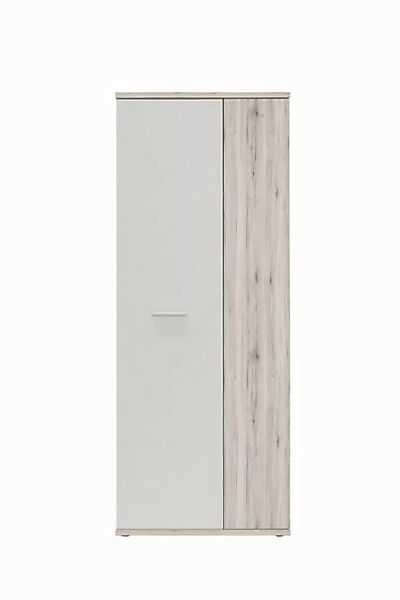 freiraum Schuhschrank NET106 in Sandeiche / Weiss - 68,9x179,1x34,8cm (BxHx günstig online kaufen