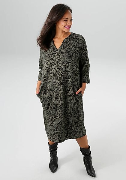 Aniston PLUS Jerseykleid mit zwei seitlichen Eingrifftaschen günstig online kaufen