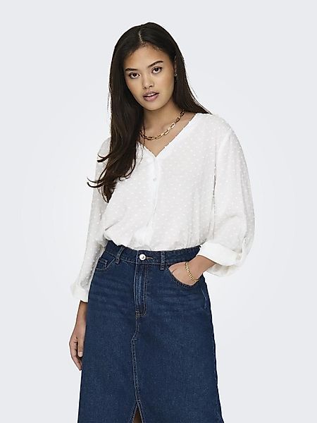 JACQUELINE de YONG Blusenshirt Haifischkragen Knopfleiste günstig online kaufen