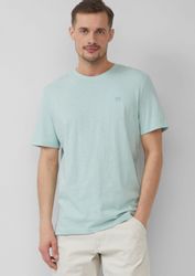 s.Oliver Kurzarmshirt T-Shirt T-Shirt mit Flammgarnstruktur günstig online kaufen