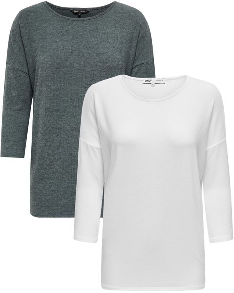 ONLY 3/4 Arm-Pullover (Set, 2er-Pack) Locker günstig online kaufen