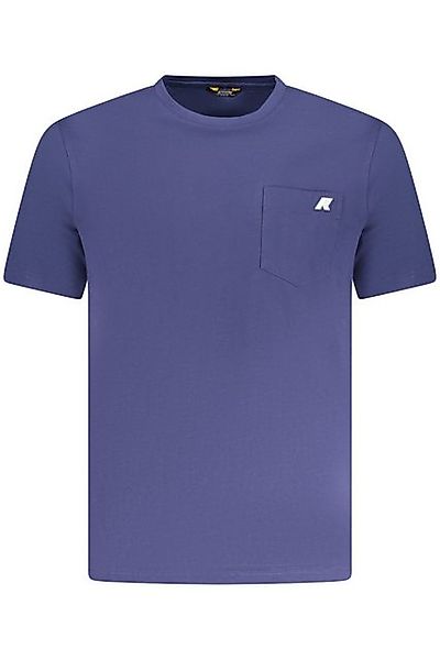 K-Way T-Shirt Herren Kurzarm-Shirt Blau mit Rundhalsausschnitt günstig online kaufen