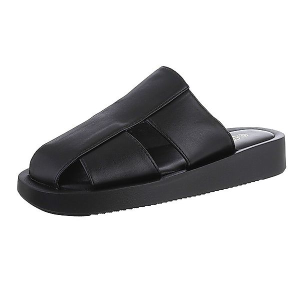 Ital-Design Damen Mules Freizeit Pantolette Flach günstig online kaufen