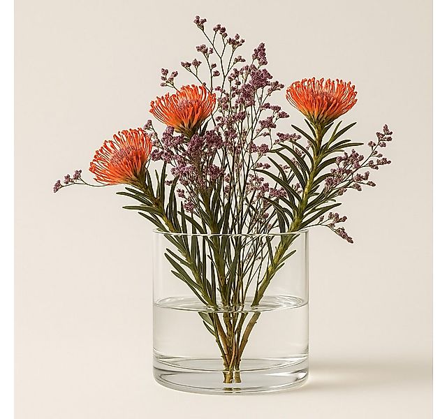 trends for living Dekovase Glasvase Dekovase Klarglas Zylinder gerade 15cm/ günstig online kaufen