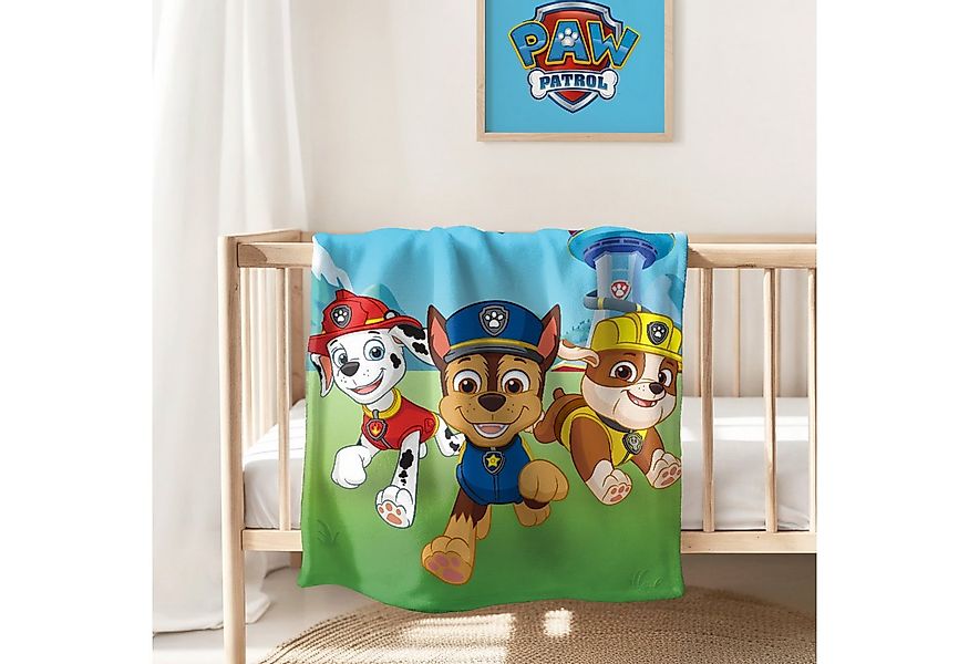 Kinderdecke Paw Patrol 130x170 cm, weich und kuschelig, passend zur Bettwäs günstig online kaufen