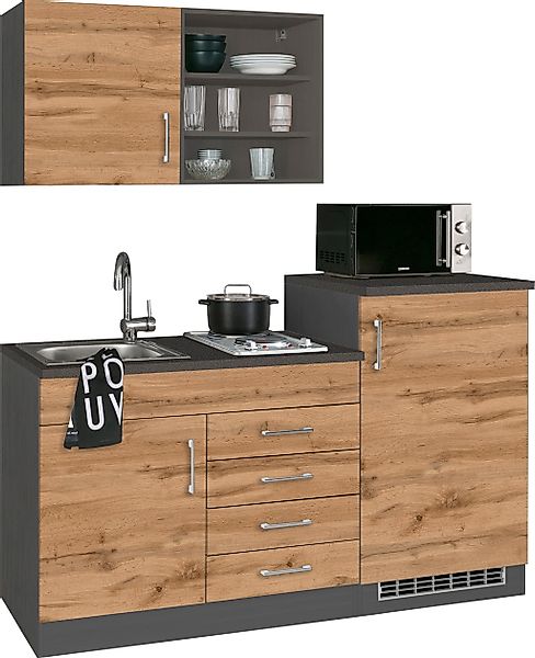 HELD MÖBEL Pantryküche "Mali", Breite 160 cm, mit E-Geräten günstig online kaufen