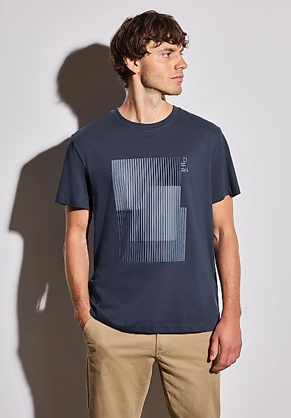 STREET ONE MEN T-Shirt, aus reiner Baumwolle günstig online kaufen
