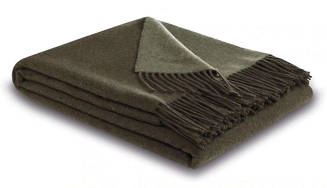 Biederlack Wohndecke "Soft Impression im Doubleface-Look" Wolle-Kaschmir-Mi günstig online kaufen