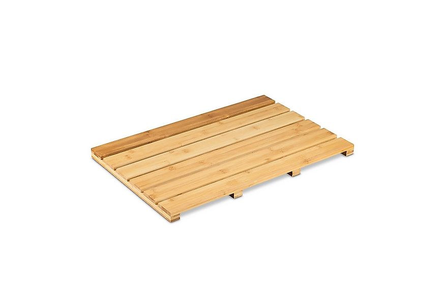 relaxdays Badematte Bambus Badematte natur, Höhe 35 mm, Bambus günstig online kaufen