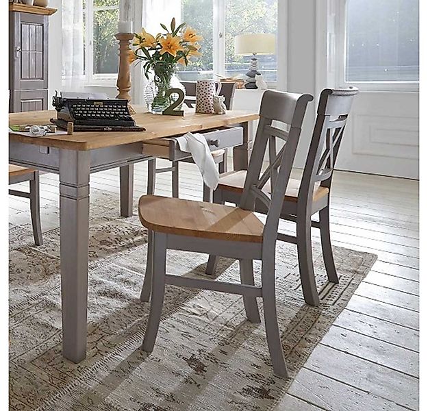 Pharao24 Esszimmerstuhl Barret (Set, 2 St), aus Massivholz günstig online kaufen