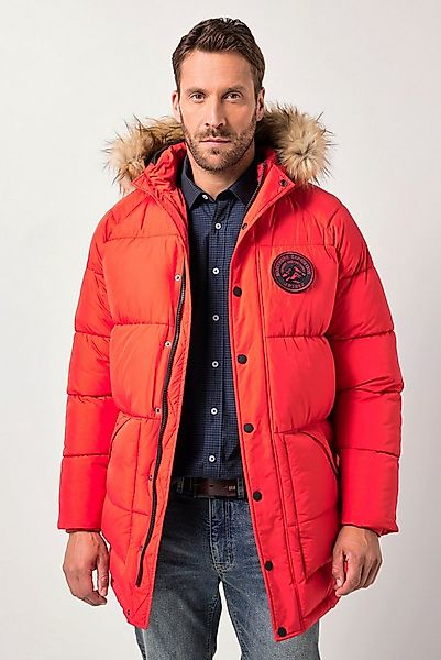 JP1880 Parka Stepp-Parka Kapuze Kunstfellbesatz Badges günstig online kaufen