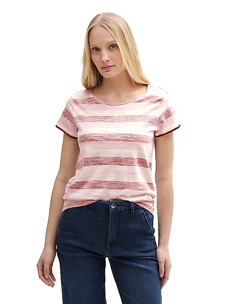 TOM TAILOR T-Shirt mit All-Over Print günstig online kaufen