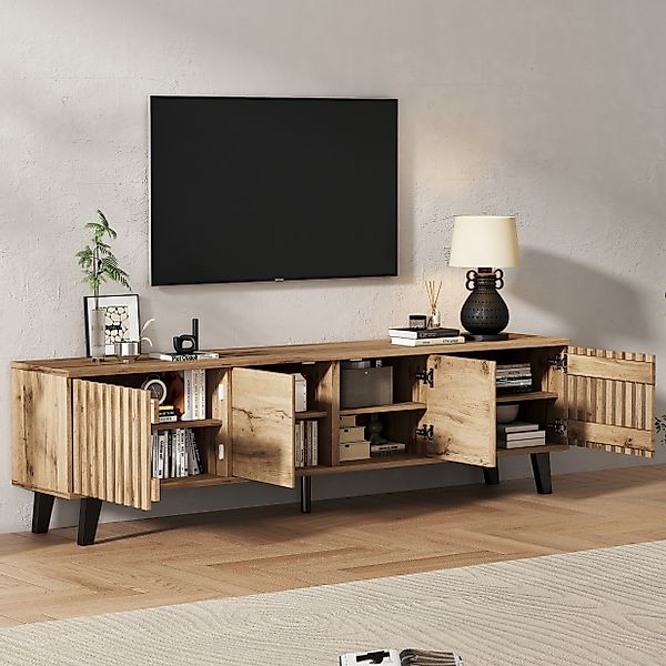HAUSS SPOLE Wohnzimmer-Set TV-Schrank mit 8 günstig online kaufen