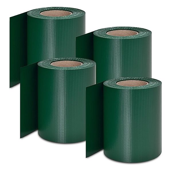 Juskys PVC Sichtschutzstreifen 4er Set Grün günstig online kaufen