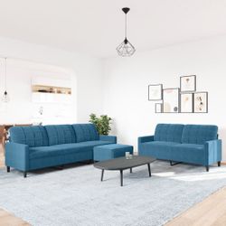 vidaXL Sofa 3-tlg. Sofagarnitur mit Kissen günstig online kaufen