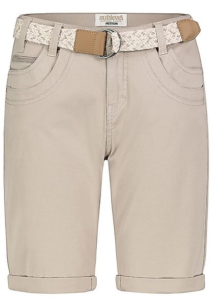 SUBLEVEL Shorts Damen Bermudas kurze Hose Baumwolle Jeans Sommer Chino Stof günstig online kaufen