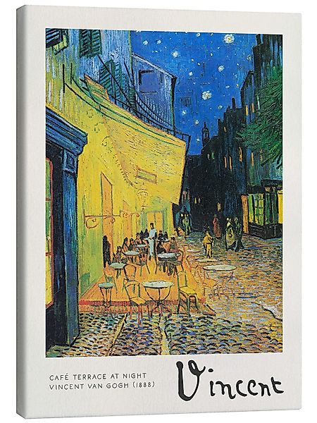 Posterlounge Wandbild Caféterrasse am Abend, 1888, günstig online kaufen
