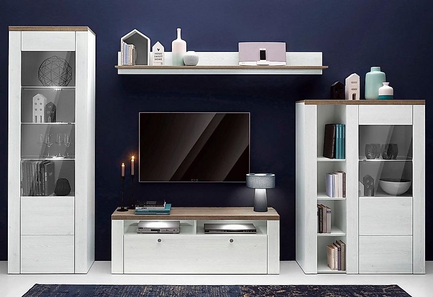 OTTO home Wohnwand Larona, Anbauwand, Set 4 Teilig, (Set, 4-St), bestehend günstig online kaufen