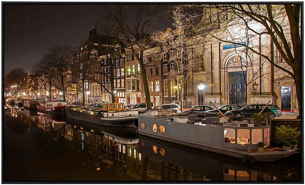 Papermoon Infrarotheizung »Nacht in Amsterdam«, sehr angenehme Strahlungswä günstig online kaufen