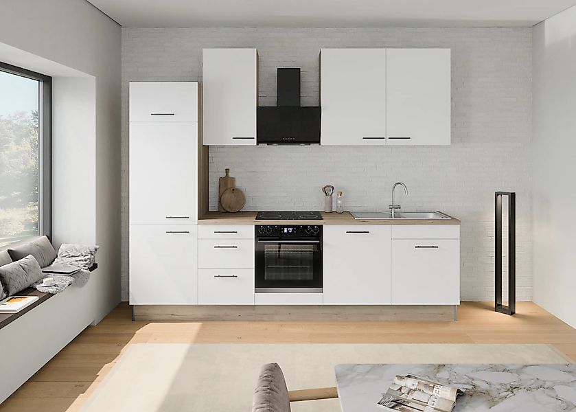 OPTIFIT Küchenzeile "Fiona", Breite 290 cm, mit Hanseatic-E-Geräten, in Pre günstig online kaufen