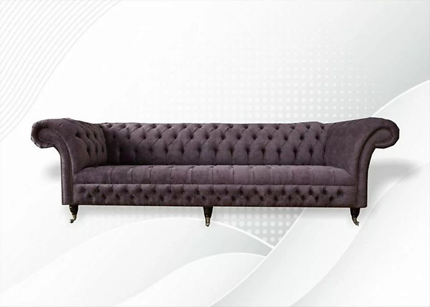 JVmoebel Sofa xxl Big Sofa Couch Chesterfield 265cm Polster Sofas 4 Sitzer günstig online kaufen