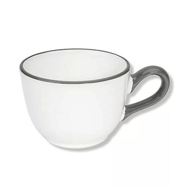 Gmundner Keramik Grauer Rand Kaffee-Obertasse Classic 0,19 L günstig online kaufen