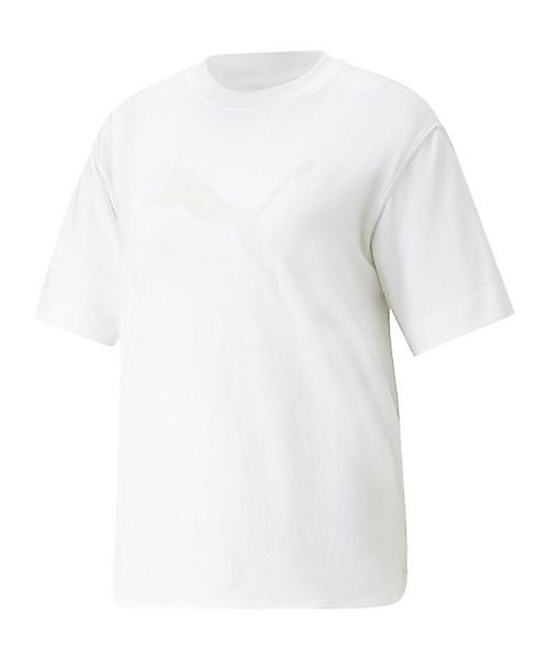 PUMA T-Shirt PUMA Her T-Shirt Damen Weiß Kurzarm-Shirts Damen Baumwolle günstig online kaufen