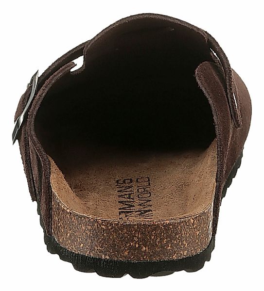 Mans World Clog, Schlappen, Sommerschuh, Hausschuh mit vorgeformtem Fußbett günstig online kaufen