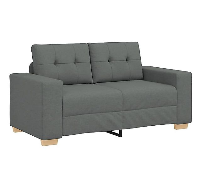vidaXL Sofa Zweisitzer-Sofa Dunkelgrau 120 cm Stoff günstig online kaufen
