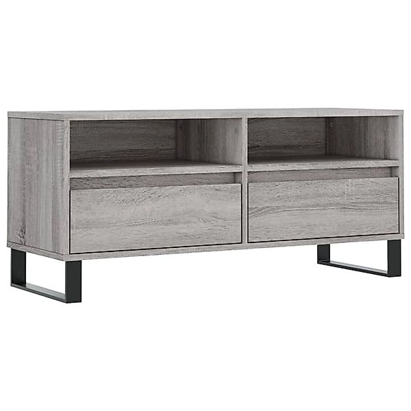 vidaXL TV-Schrank Grau Sonoma 100x34,5x44,5 cm Holzwerkstoff 831250 günstig online kaufen