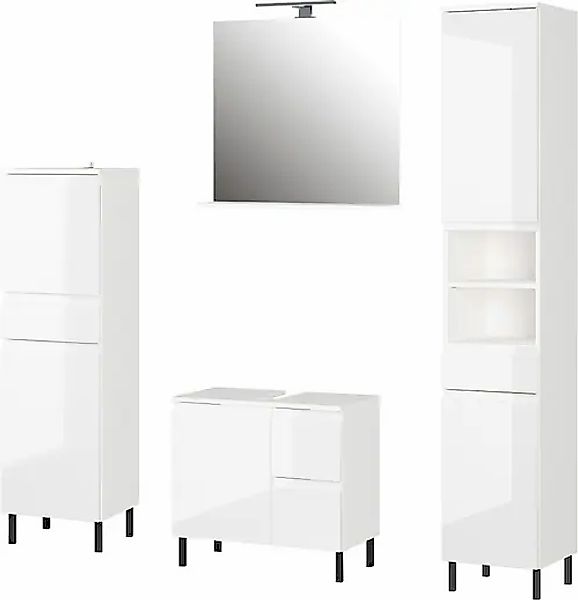 GERMANIA Badmöbel-Set »Scantic«, (Set, 4 St.), aus Midischrank, Spiegel, Wa günstig online kaufen