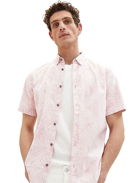 Tom Tailor Herren Kurzarm Hemd PRINTED - Regular Fit günstig online kaufen