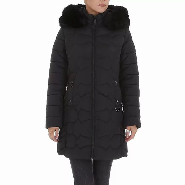 Ital-Design Winterjacke Damen Freizeit Kapuze (abnehmbar) Gefüttert Mantel günstig online kaufen