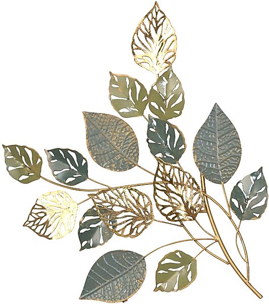 HOFMANN LIVING AND MORE Wanddekoobjekt "Wanddekoration" Zweig mit Blättern, günstig online kaufen