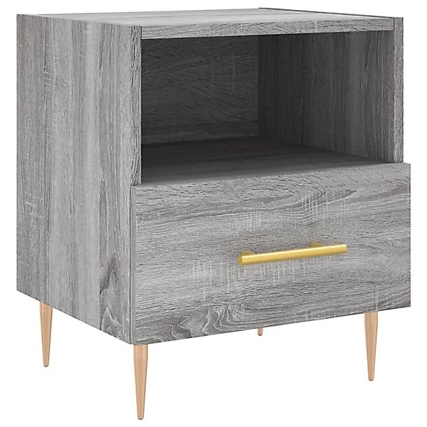 vidaXL Nachttisch Grau Sonoma 40x35x47,5 cm Holzwerkstoff 827416 günstig online kaufen
