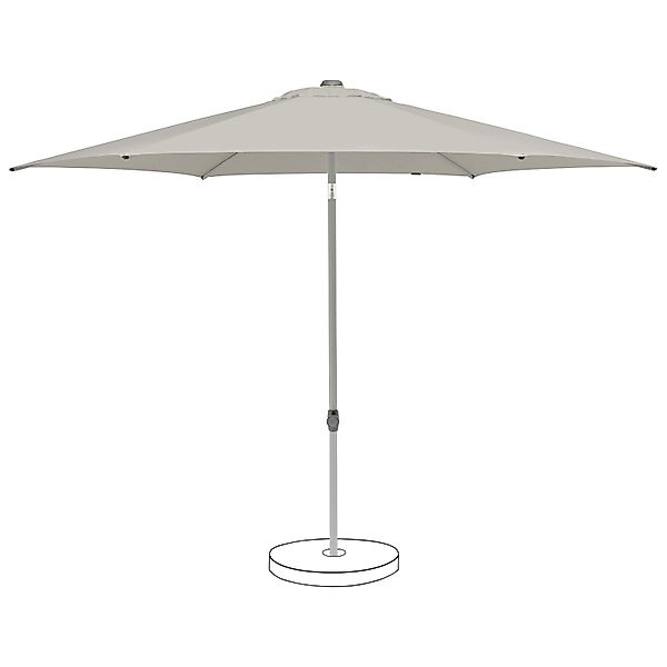 Suncomfort by Glatz Marktschirm Light Grey mit Handöffner günstig online kaufen