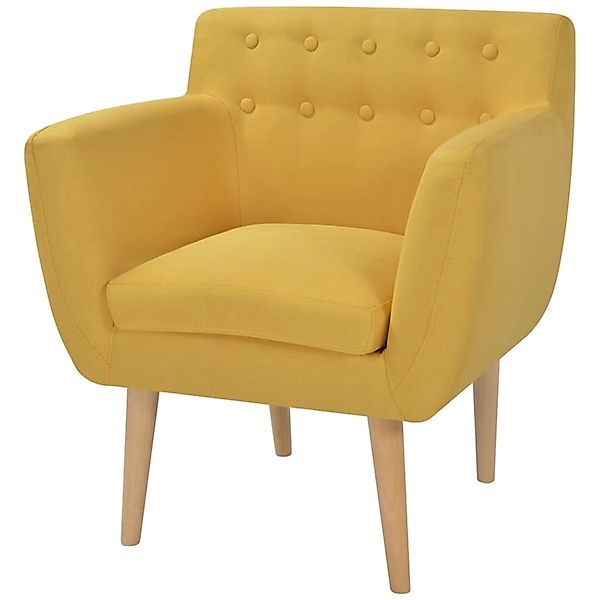 vidaXL Sessel Gelb Stoff Modell 1 günstig online kaufen