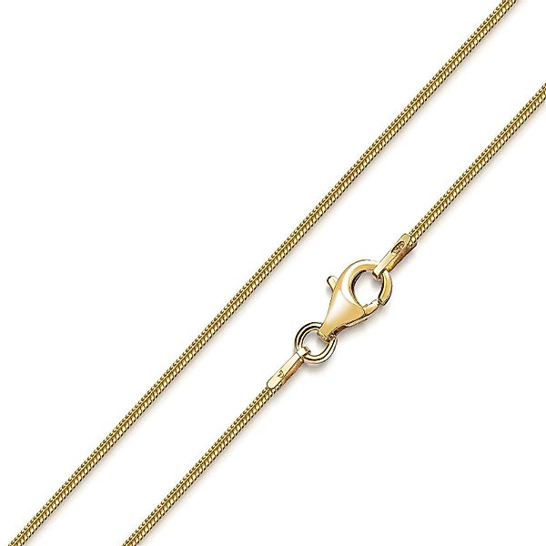 Materia Goldkette Schlangenkette Damen 1mm 40-120cm günstig online kaufen