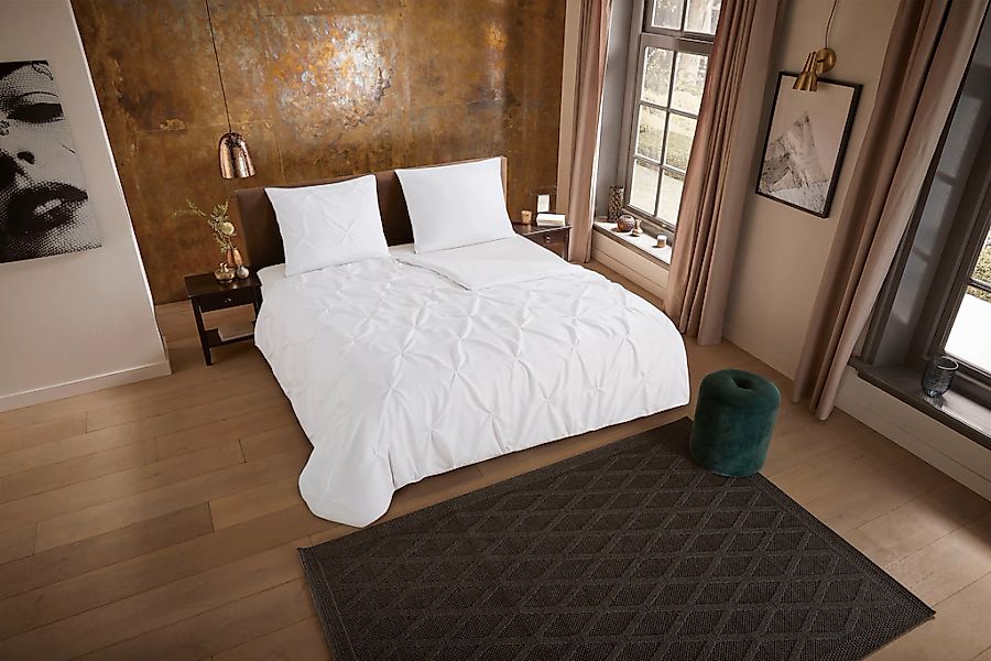 PURE luxury collection Bettwäsche "Elegance" 3 Stk. tlg. Mikrofaser, Uni, S günstig online kaufen