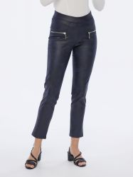 MONACO blue Lederimitathose Schlupfhose koerpernah in günstig online kaufen