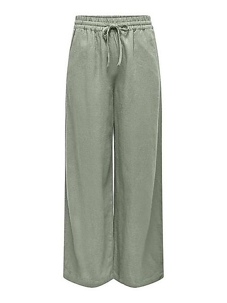 JACQUELINE de YONG Stoffhose hohe Taille weiter Beinschnitt Kordelzug Seite günstig online kaufen
