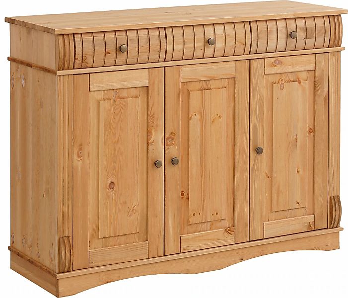 Home affaire Sideboard "Teresa", (Maße (B/T/H): 118/40/90 cm), Kommode, 3-t günstig online kaufen