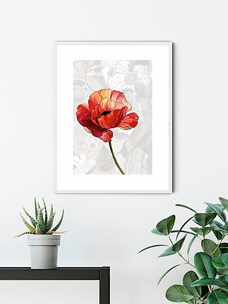 Komar Bild "Amora" Natur 1 Stk. tlg. Wandbild zur Dekoration - ohne Rahmen günstig online kaufen