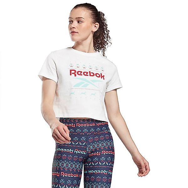 Reebok Holiday Kurzärmeliges T-shirt XS White günstig online kaufen