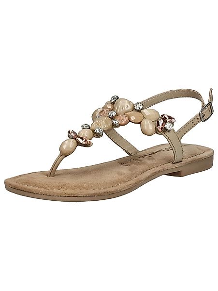 Tamaris Sandalen Veloursleder/Textil Zehentrenner günstig online kaufen