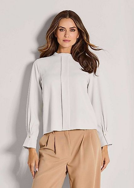 MADELEINE Langarmbluse Elegante Bluse mit Quetschfalte Schlupfbluse mit Run günstig online kaufen