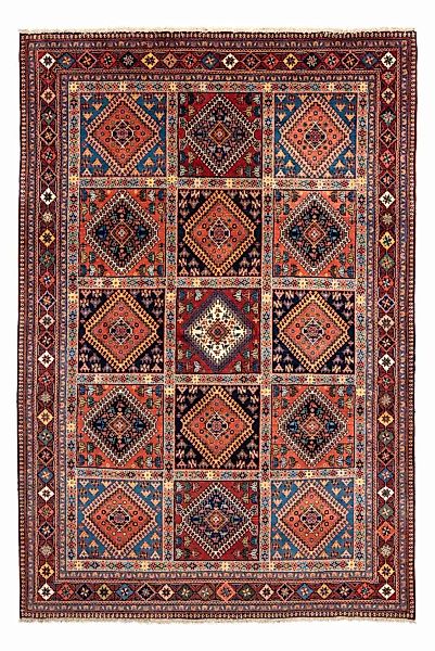 morgenland Wollteppich »Yalameh Medaillon Rosso scuro 148 x 59 cm«, rechtec günstig online kaufen